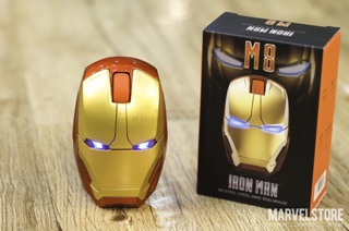 Chuột máy tính ironman Marvel sáng đèn