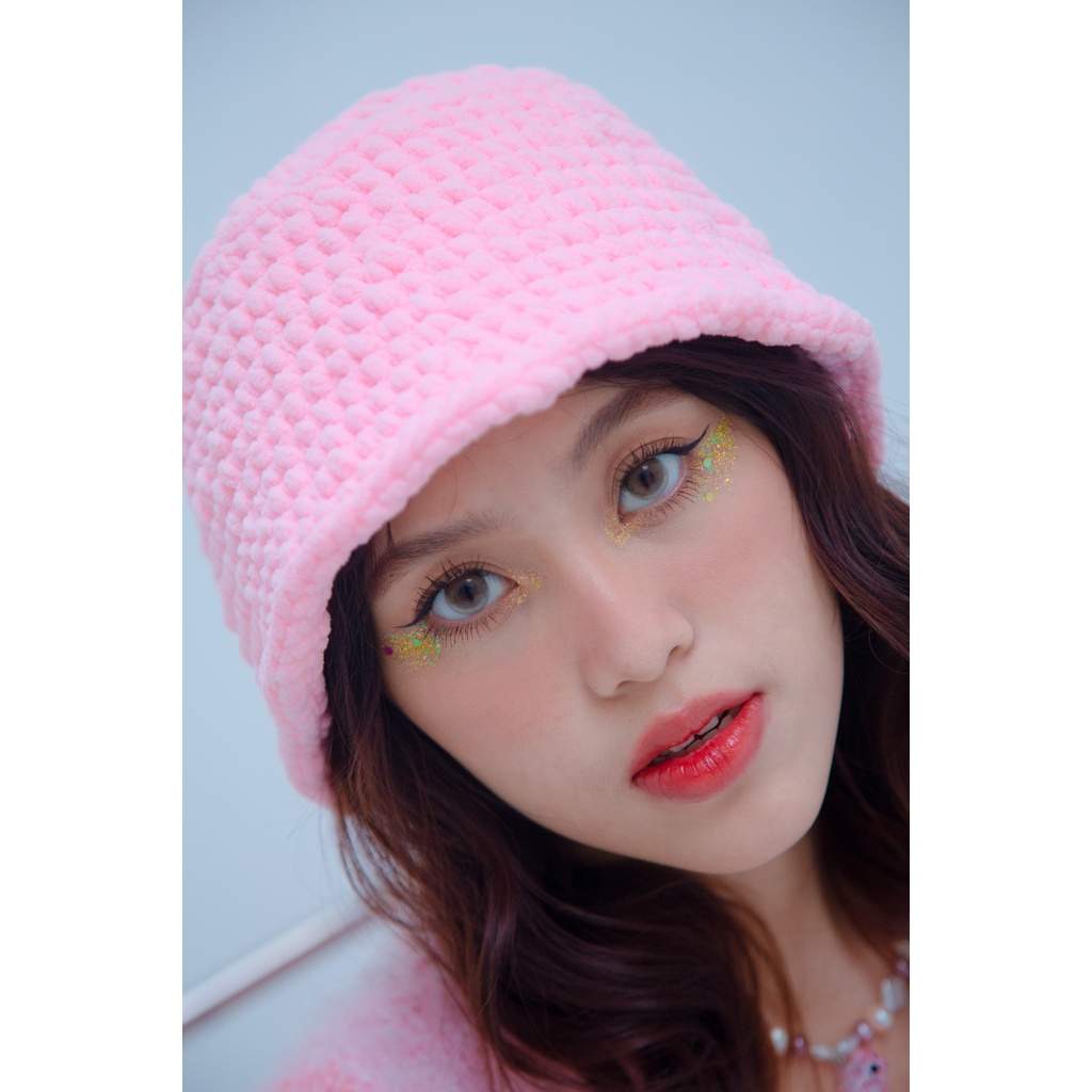 Nón Len Handmade _ Cotton Candy Hat