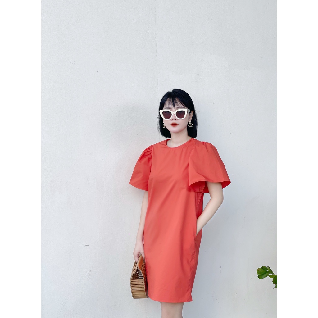 LIIN - Đầm Suông Nữ Trơn Tay Điệu Ruffle Sleeves Dress V00583 | BigBuy360 - bigbuy360.vn