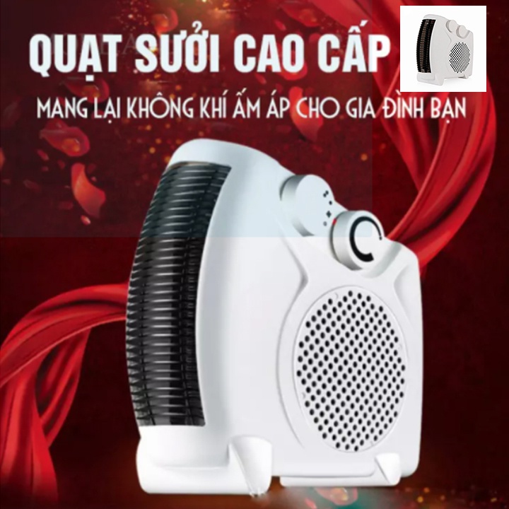 [Hàng Chính Hãng] Quạt Sưởi Đa Năng Mùa Đông 2000W - Máy Sưởi Ấm Mini THế Hệ Mới