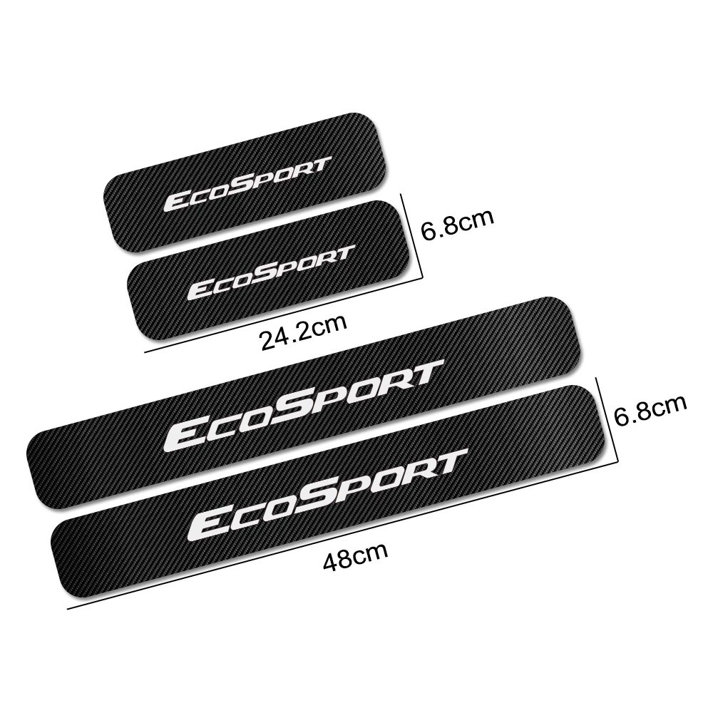 Set 4 miếng dán bảo vệ bậc lên xuống chống trầy cho xe hơi Ford Ecosport
