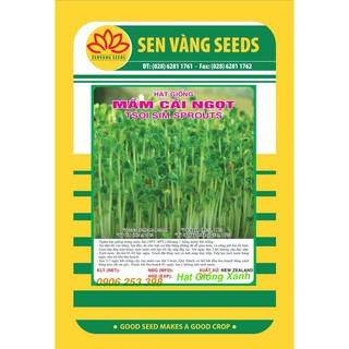 Hạt giống Rau Mầm Cải Ngọt gói 1kg Giàu dinh dưỡng Dễ trồng