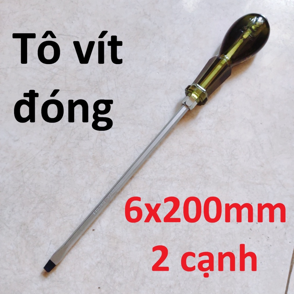 Tô vít đóng phi 6mm hoặc 8mm  các kích thước dài ngắn