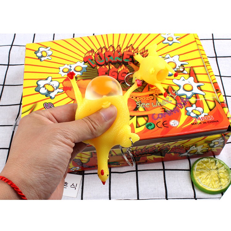 Móc khóa đồ chơi gà đẻ trứng -Móc chìa khoá gà đẻ trứng Hot 2020