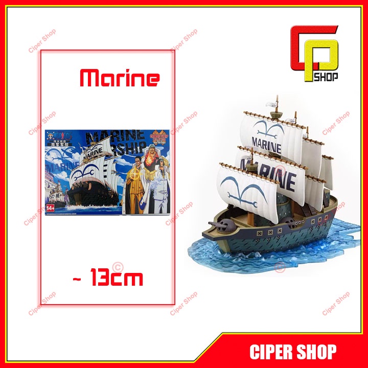 Mô hình thuyền tàu Hải Quân Marine One Piece Luffy - Figure One Piece