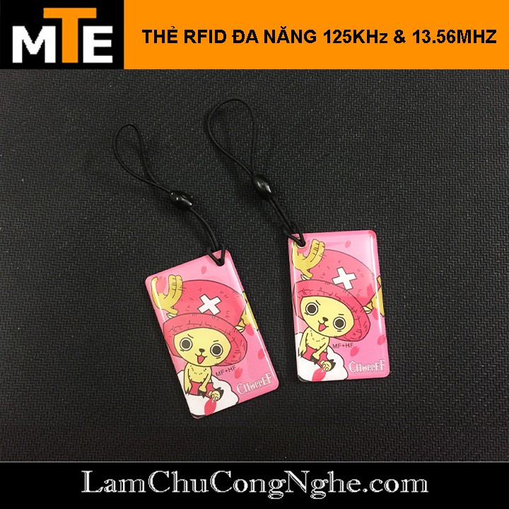 Thẻ RFID - Móc khóa hình ngộ nghĩnh Sao Chép Được thẻ từ ra vào, thẻ thang máy có tần số 125Khz và 13.56mhz