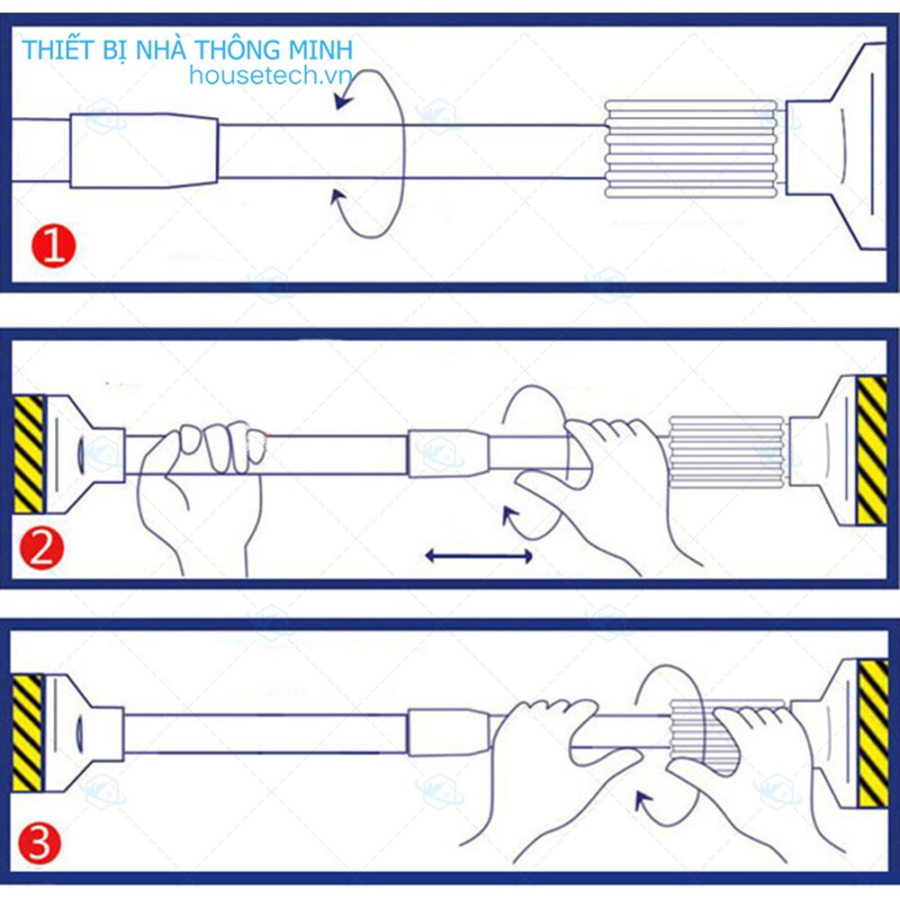 Thanh treo rèm không cần khoan tường HT03