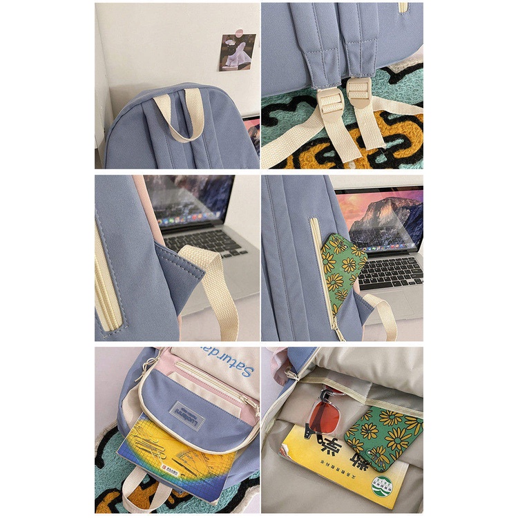 Schoolbag Girl ins Fashion Junior High School students large capacity backpack Girl Middle School students backpack Girl