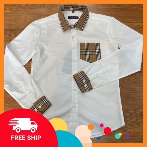 Áo Sơ Mi Nam Dài Tay Kẻ Cổ - Chất Vải 100% Cotton Thấm Hút Mồ Hôi Tốt - Áo Sơ Mi Dài Tay Công Sở - Lịch Lãm - Sang Trọng
