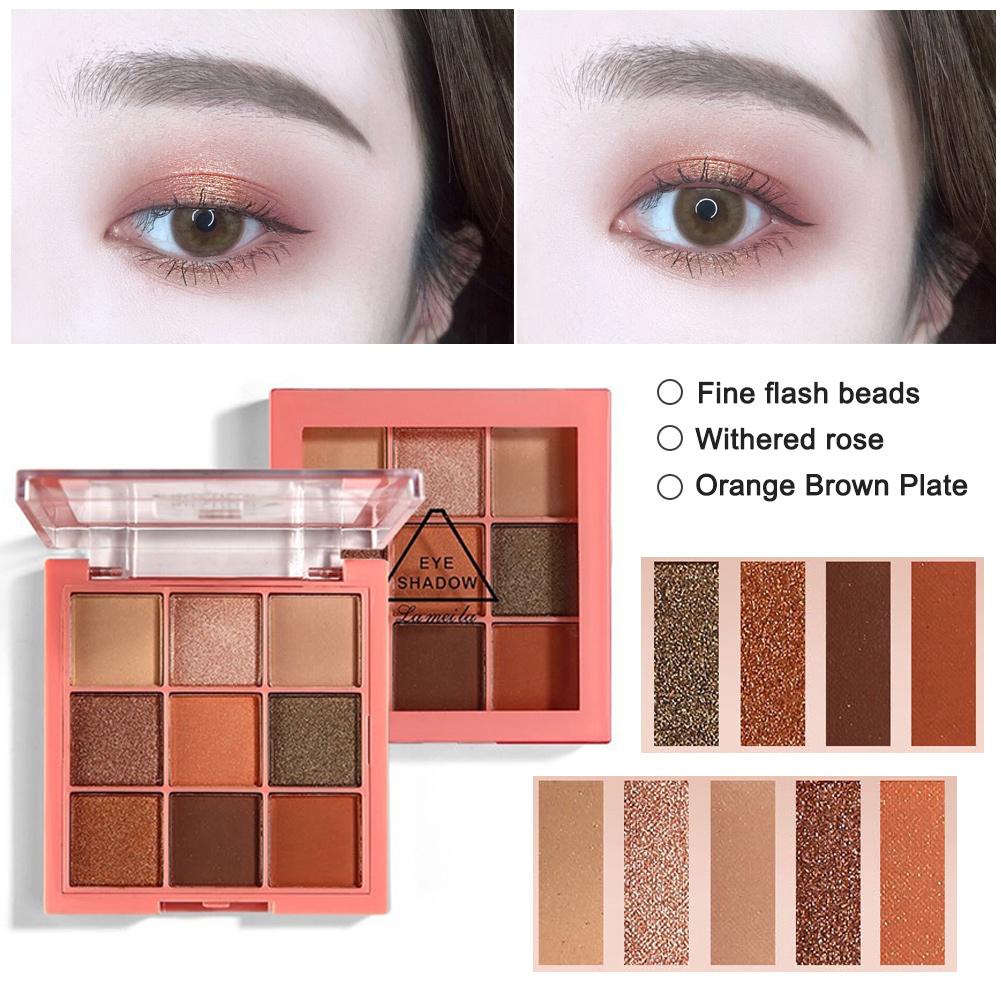 Bảng phấn mắt 9 ô màu EYE SHADOW Lameila hàng chuẩn Quảng Châu Uy Tín