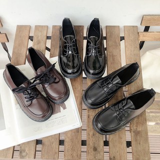(Sẵn)Giày oxford nữ mũi tròn phong cách Hàn Quốc