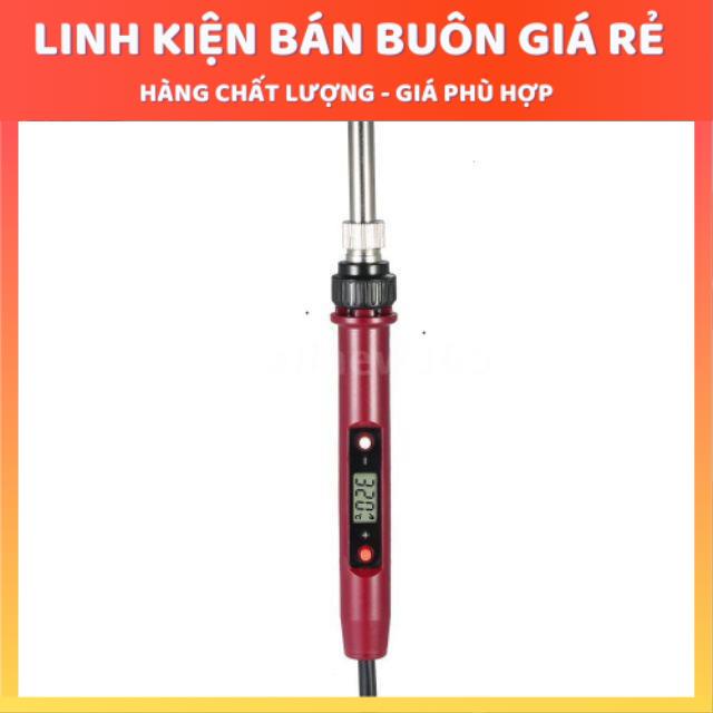 Mỏ hàn thiếc cao cấp (có LCD hiển thị và điều chỉnh nhiệt độ) bảo hành 6 tháng (Có thể là màu đen hoặc đỏ)