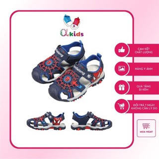 Sandal Siêu Nhân Nhện Bé Trai 4 10 Tuổi, Kiểu Dép Quai Hậu Bít Mũi Chống Vấp Siêu Bền, Bé Thoải Mái Vận Động Vui Chơi