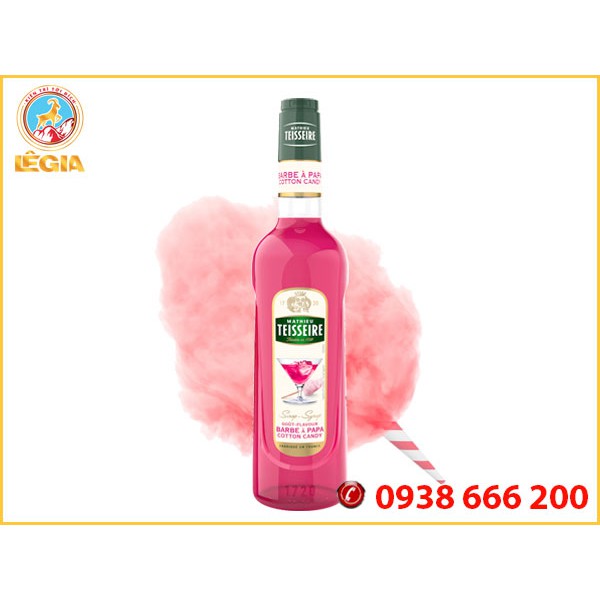 SIRO TEISSEIRE KẸO BÔNG 700ML (COTTON CANDY SYRUP)