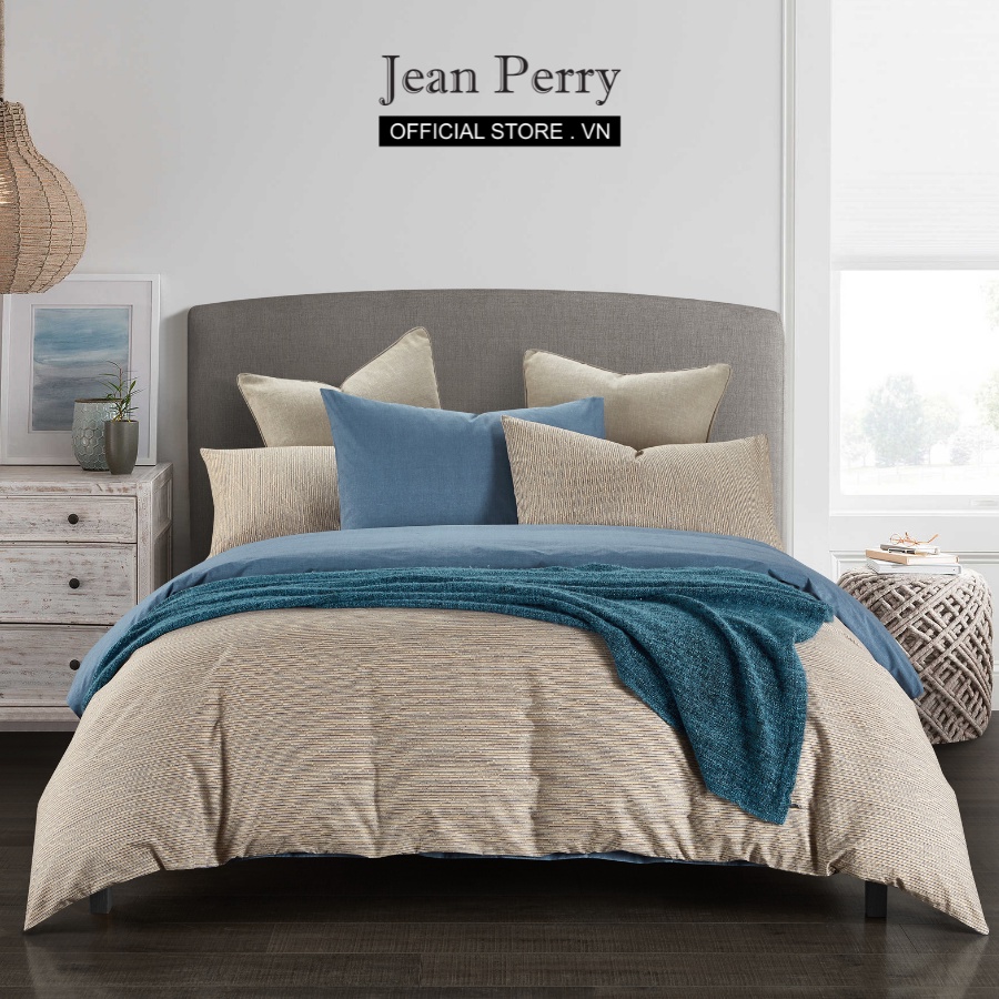Bộ ga áo gối Cotton Jean Perry Madellin 1m6x2m 1m8x2m +30cm
