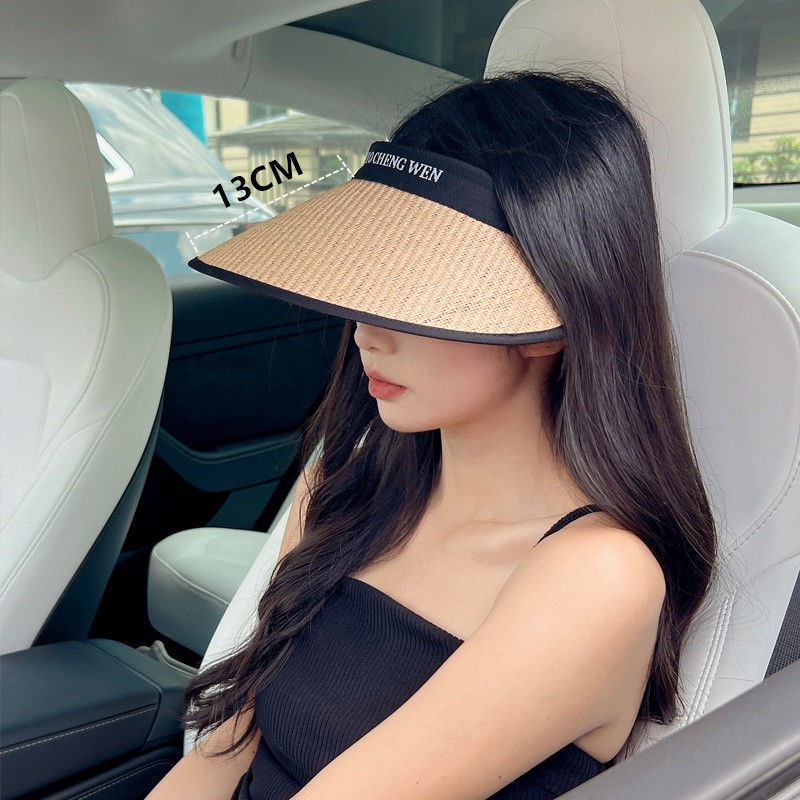 Nón Cói Hở Đầu Có Lớp Chống UV Vòng Chữ Phối Viền