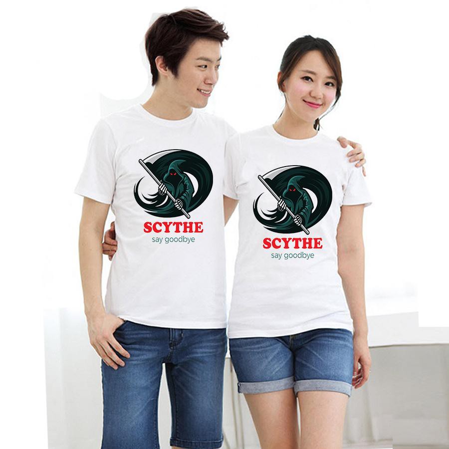 Áo thun cặp đôi in hình crythe say goodbye form rộng phong cách hàn quốc
