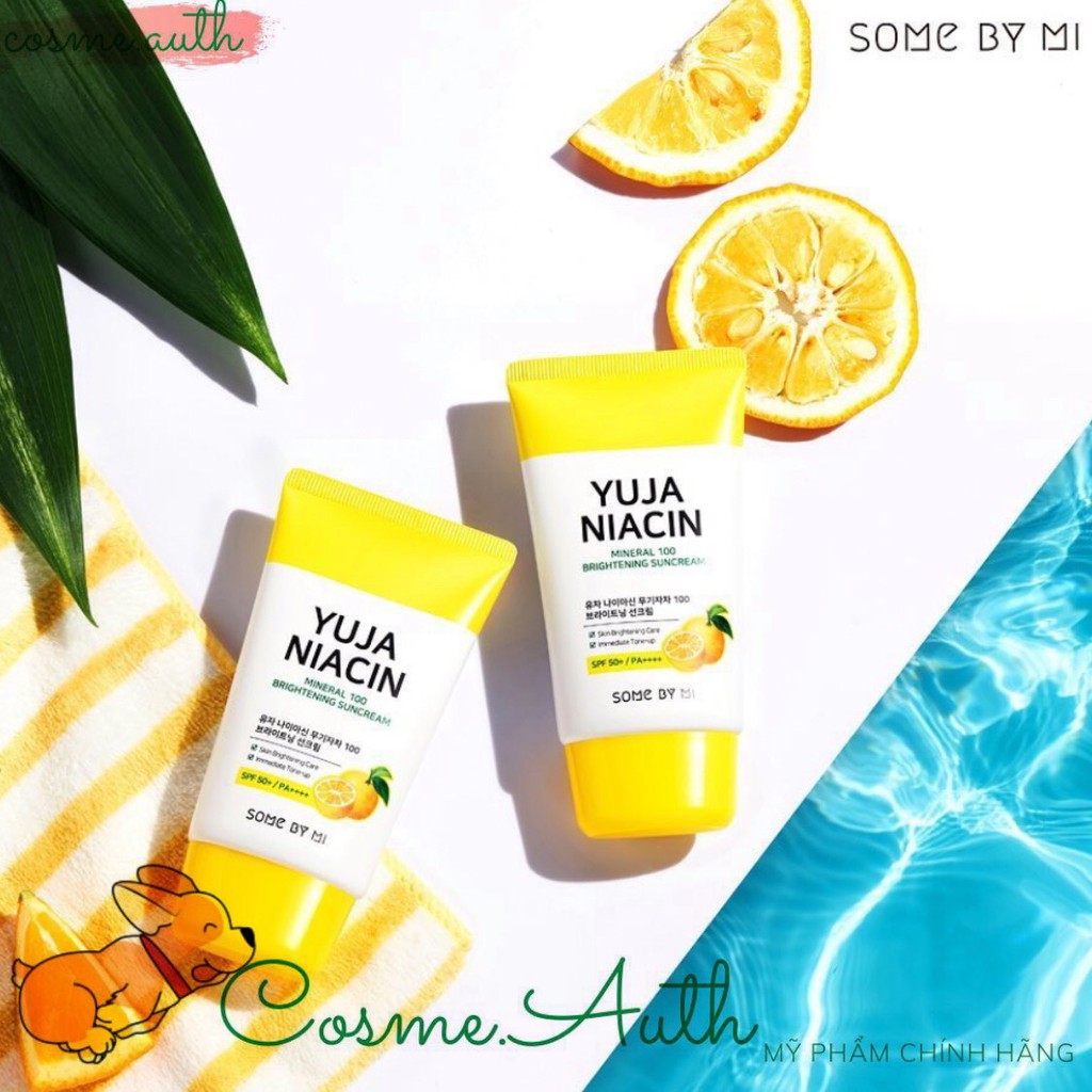 Kem Chống Nắng Some By Mi Yuja Niacin Mineral 100 Brightening Suncream SPF 50+ / PA++++ 50ml