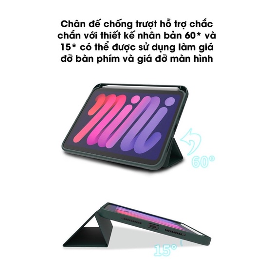 Bao da iPad Mini 6 2021  Jpcal DuraPro Protective Folio