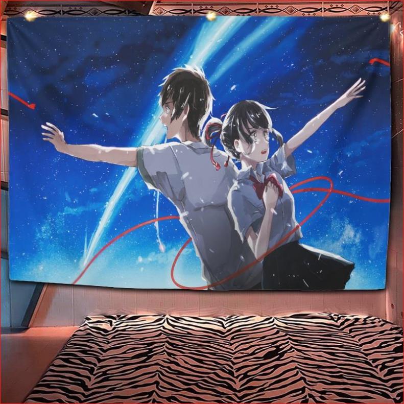 TRANH VẢI TREO TƯỜNG Your Name 1  THẢM VẢI TRANG TRÍ PHÒNG NGỦ, DECOR - IN THEO YÊU CẦU.