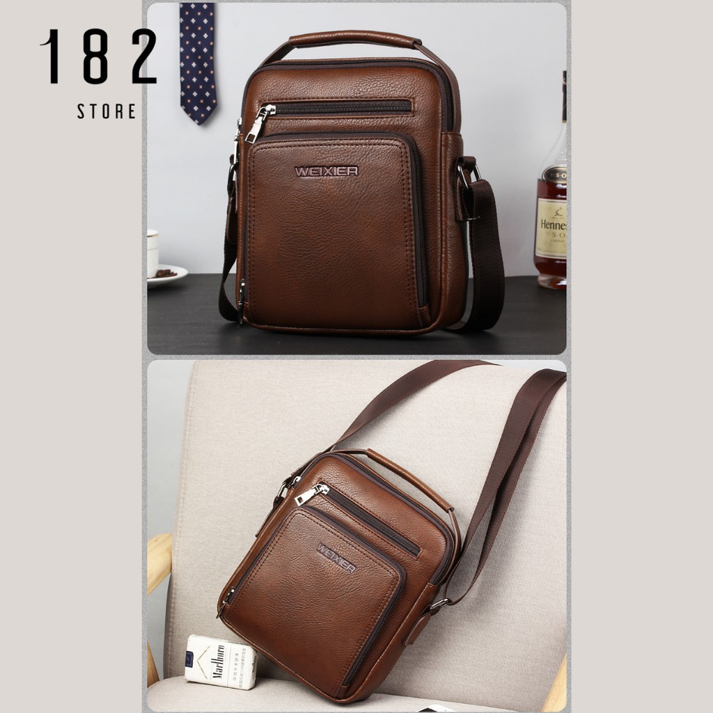 Túi Đeo Chéo WEIXIER Da Pu Cao Cấp Hàng Chính Hãng Chất Lượng Cao Đeo Vai Đi Làm Công Sở Đi Học WXD02 - The Black Box | BigBuy360 - bigbuy360.vn