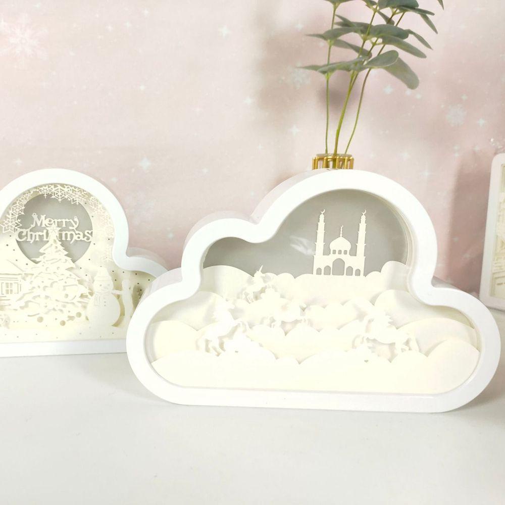 IVORY 1 Đèn Ngủ Để Bàn Chạy Bằng Năng Lượng Thấp Dùng Trang Trí Giáng Sinh