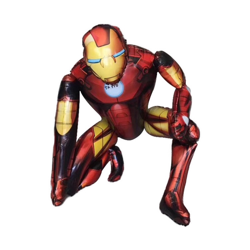 Bong Bóng Nhôm 3D Hình Spiderman Iron Man Batman Superhero Trang Trí Tiệc Sinh Nhật Cho Bé Trai