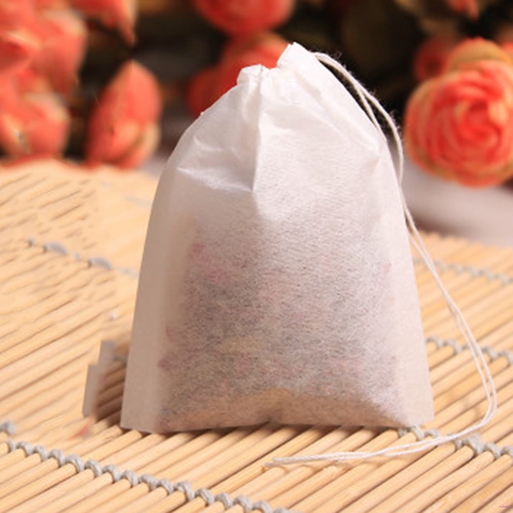 Set 100 túi rỗng lọc trà 5x7cm chuyên nghiệp