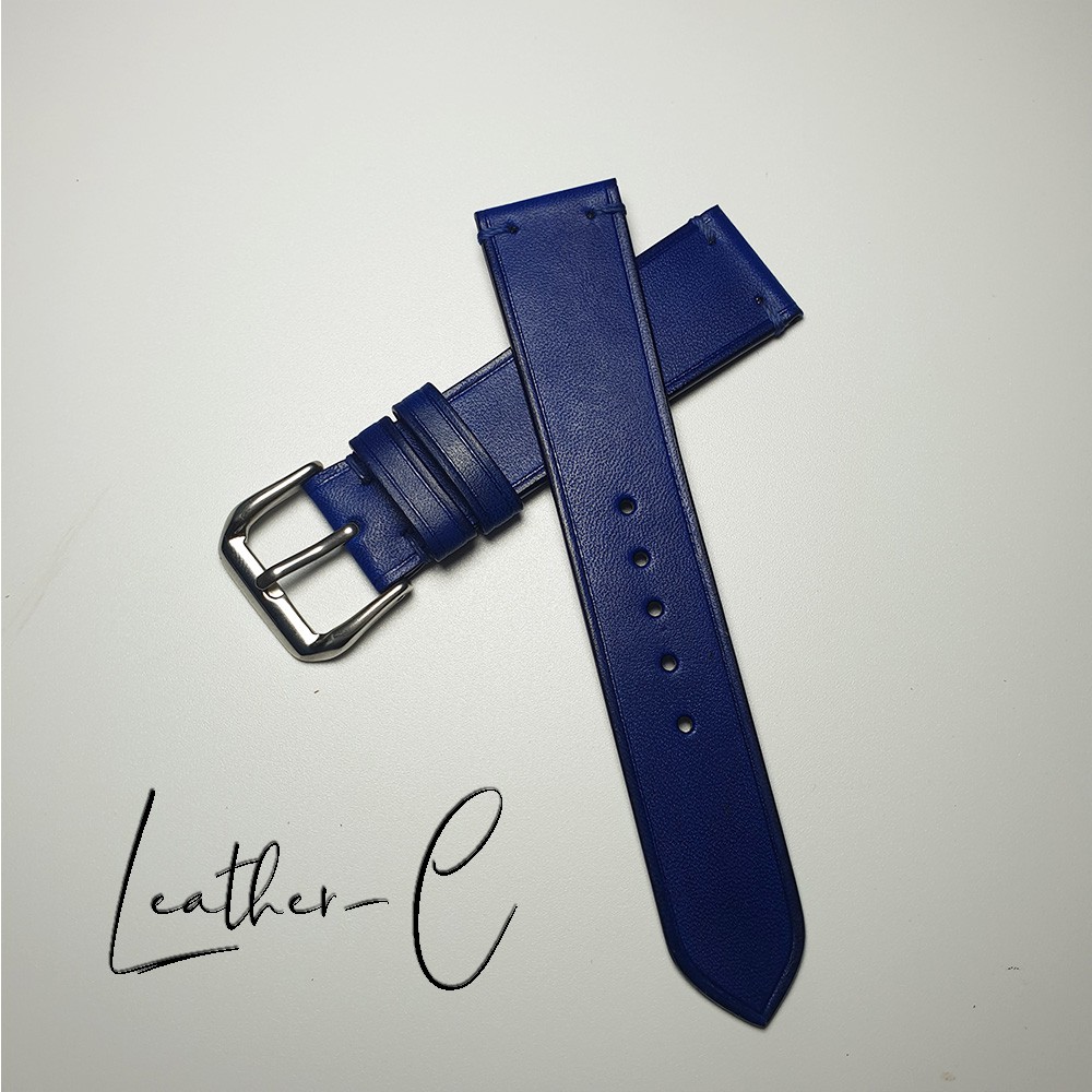 Dây đeo đồng hồ da bò màu xanh Navy-Blue DBXN05TẶNGKÈMKHÓA+DỤNGCỤTHAYDÂY+BH24tháng