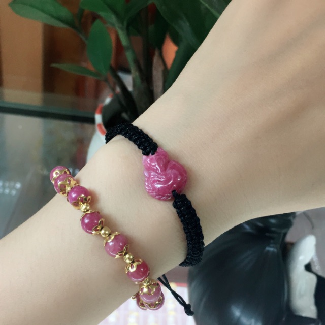 Vòng tết hồ ly ruby thiên nhiên