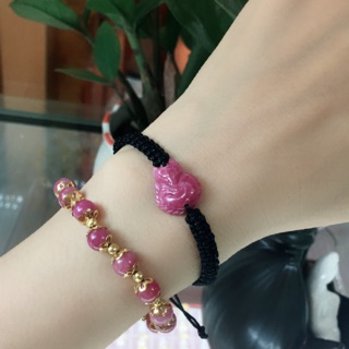 Vòng tết hồ ly ruby thiên nhiên
