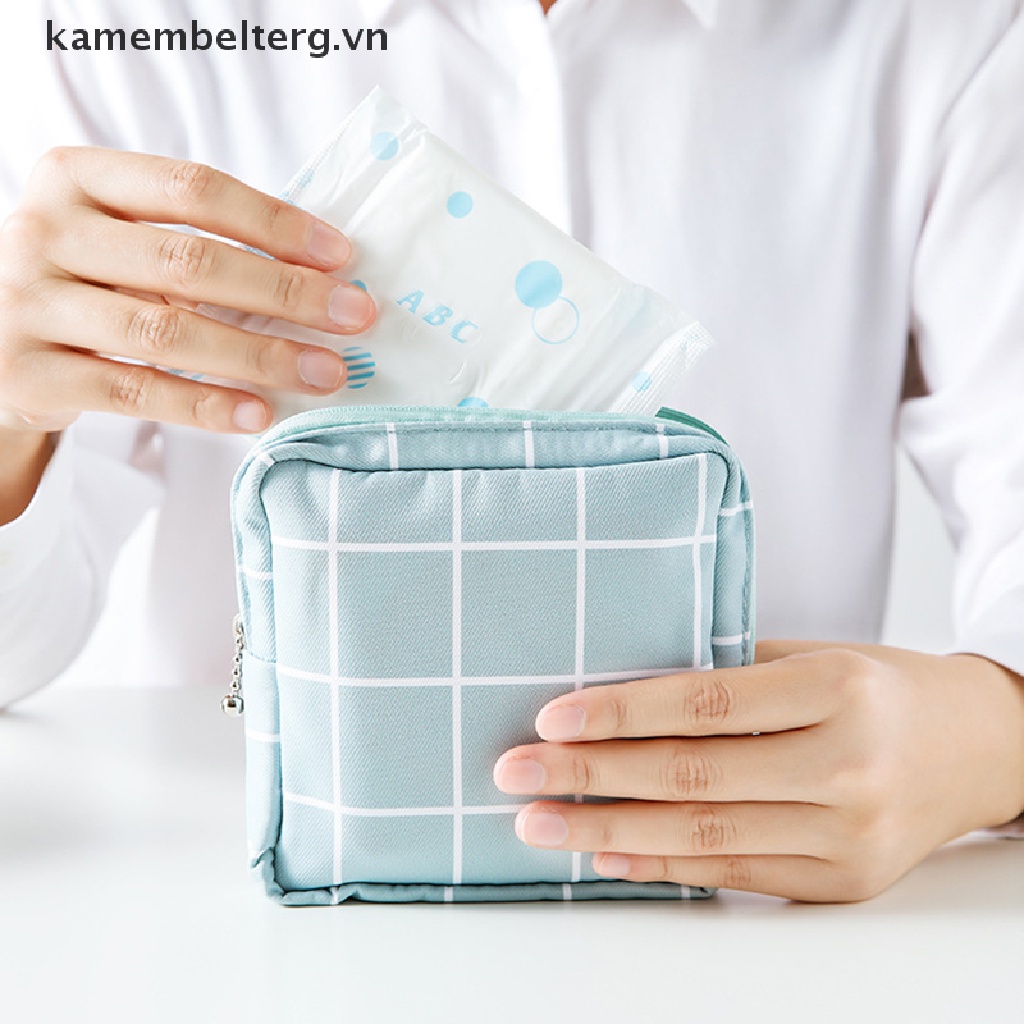 Kk set Túi Đựng Mỹ Phẩm / Khăn Ăn / Son Môi mini Có Khóa Kéo Cho Nữ