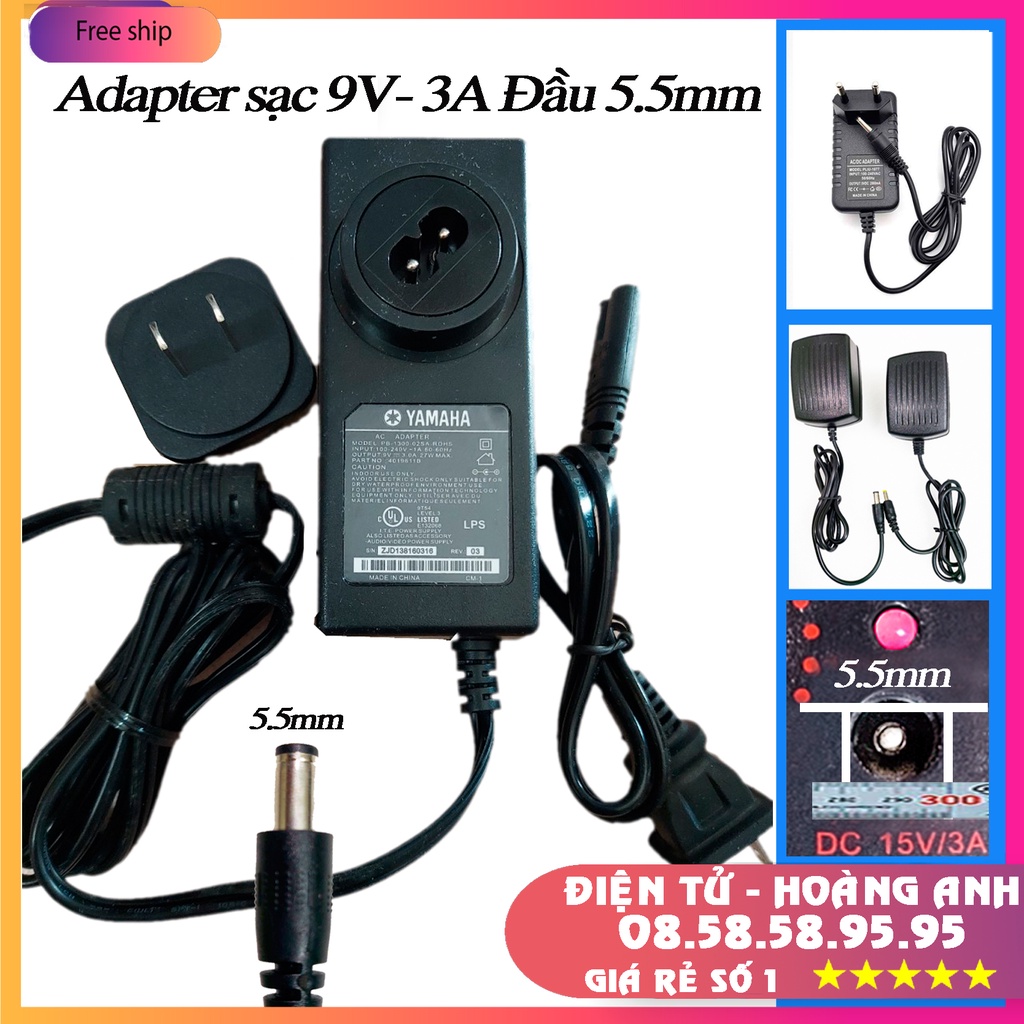 Sạc loa kéo tay 15V-2A, 9V -1.5A loại tốt