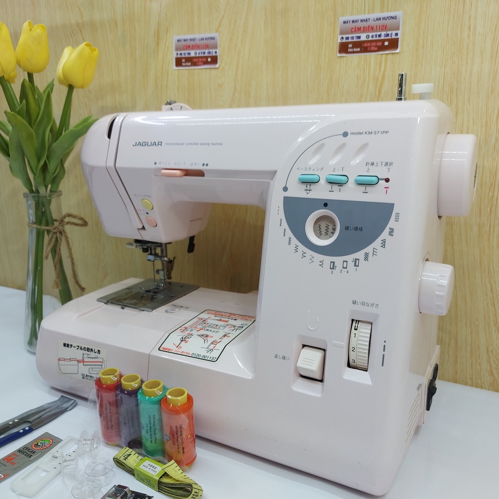 Máy khâu,máy may mini gia đình Nhật JAGUAR 14CN nhỏ gọn mới 90-99%