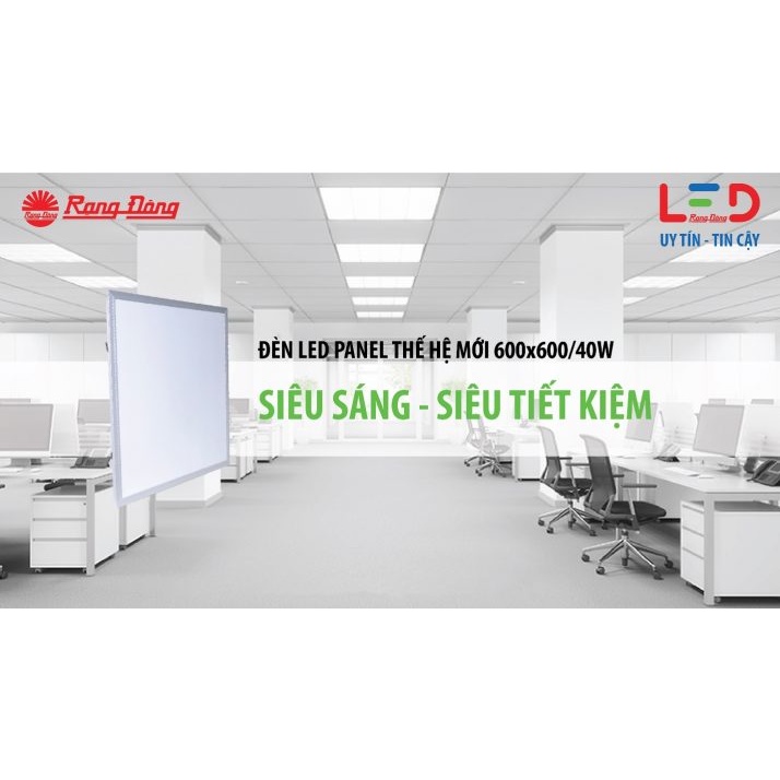 Đèn led âm trần siêu mỏng panel Rạng Đông D P08 60×60 cm 40W ÁNH SÁNG TRẮNG- siêu sáng - siêu tiết kiệm điện