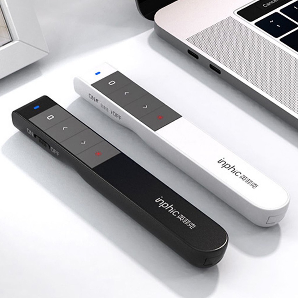 Bút Trình Chiếu Thuyết Trình Không Dây Laser INPHIC PL1 USB Không Dây 2.4GHz Điều Khiển Từ Xa Tiện Dụng-Hàng Chính Hãng