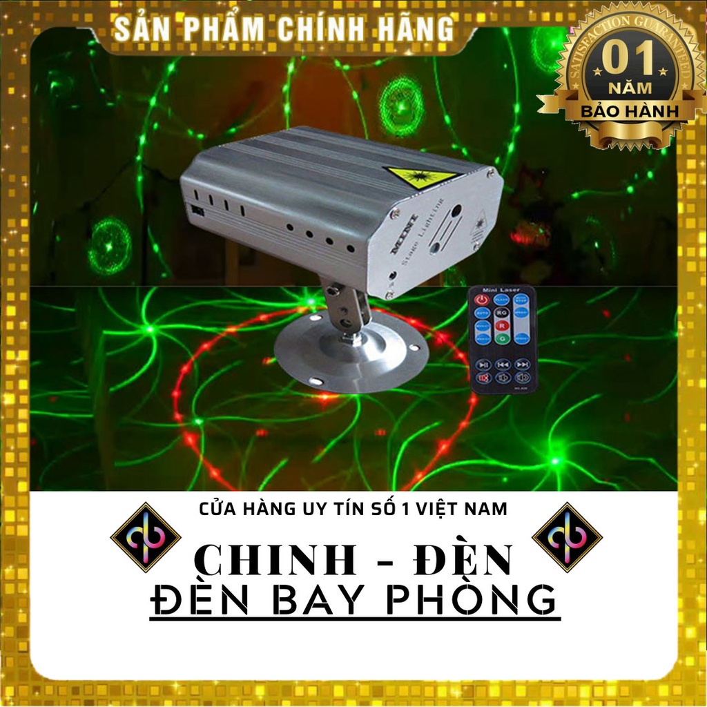 Đèn Laser bay phòng Mini Vũ Trường Cảm Biến Theo Nhạc Hót Nhất Thị Trường