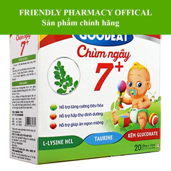 Goodeat Chùm Ngây 7+ - Hỗ trợ tiêu hóa, trẻ hấp thu dinh dưỡng và giúp ăn ngon (20 ống)