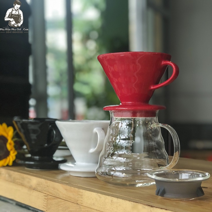 Phễu Sứ Pha Cà Phê V60 Size 2-4cups