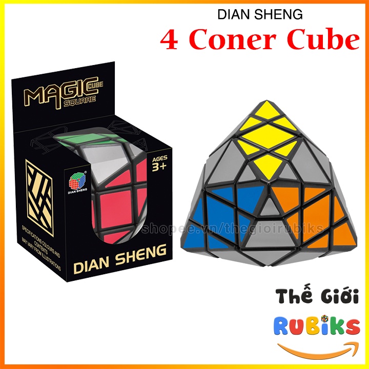 Rubik Biến Thể DianSheng 4 Corner Only Quadrangula Cube Siêu Khó Đồ Chơi Giáo Dục Trí Tuệ Thông Minh