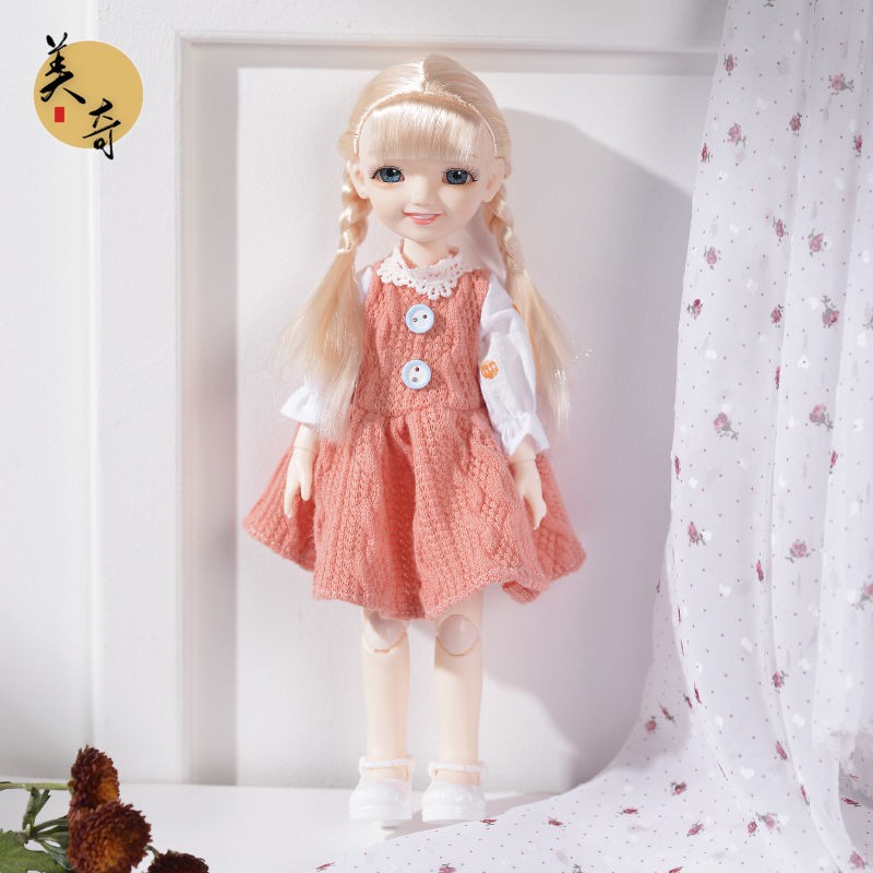 Búp Bê Công Chúa Barbie 3d Xinh Xắn Kích Thước 30cm