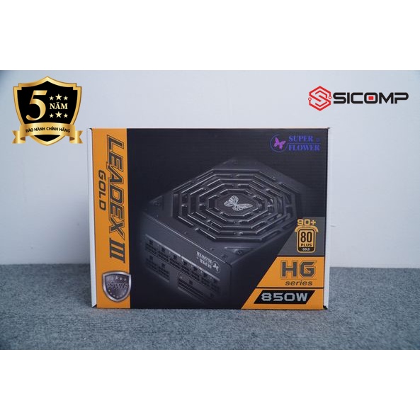Nguồn 850W Super Flower Leadex III Gold , new,    bảo hành chính hãng 60 tháng