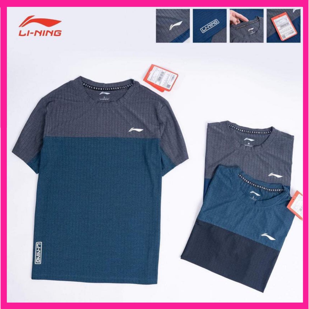 Bộ quần áo ngắn tay nam , áo hè cộc tay LINING cao cấp dành cho nam co dãng thoáng mát