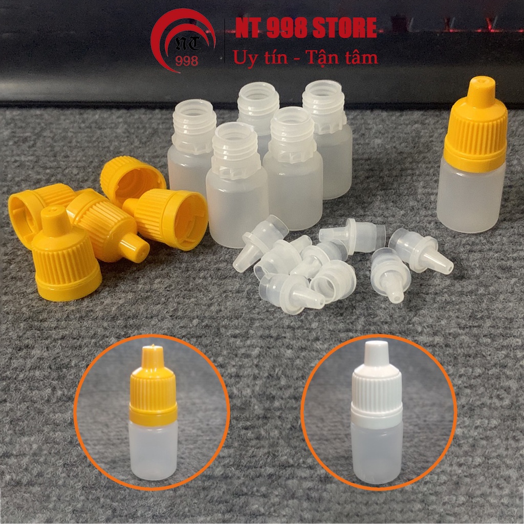 Mua Lọ nhựa rỗng 7ml (combo 100 lọ) đựng nước nhỏ mắt bao gồm nắp có ...