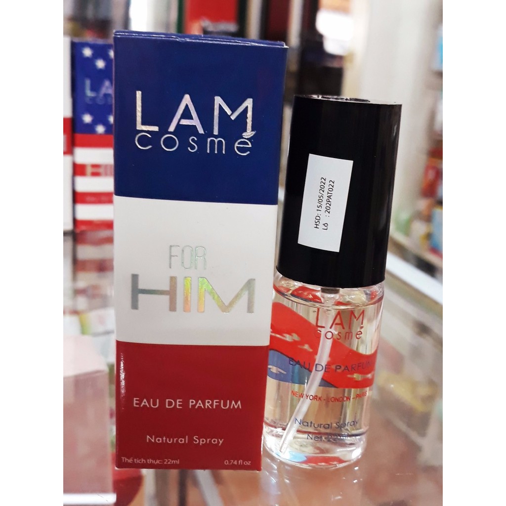 Nước hoa nam / nữ Lamcosme Eau De Parfum Paris 22ml