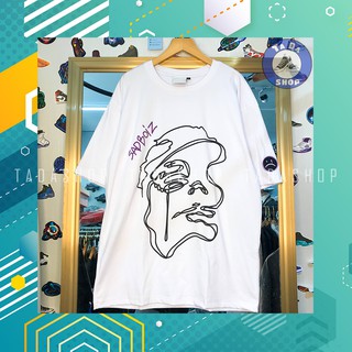 Áo Phông trắng oversize Nam Nữ SADBOIZ  thêu tay ảnh thật