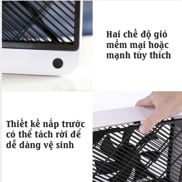 Quạt mini Sạc Usb Để Bàn 2 Chế Độ Gió , Sử Dụng Động Cơ Không Chổi Than Siêu Bền | BigBuy360 - bigbuy360.vn