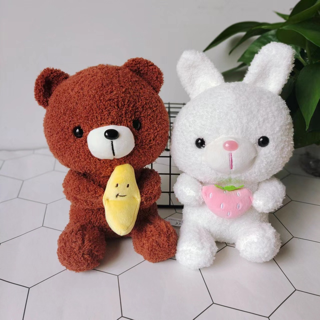 Thú gấu nhồi bông, gối ôm cao cấp hàng Quảng Châu quà tặng cho bé size 25cm siêu đáng yêu