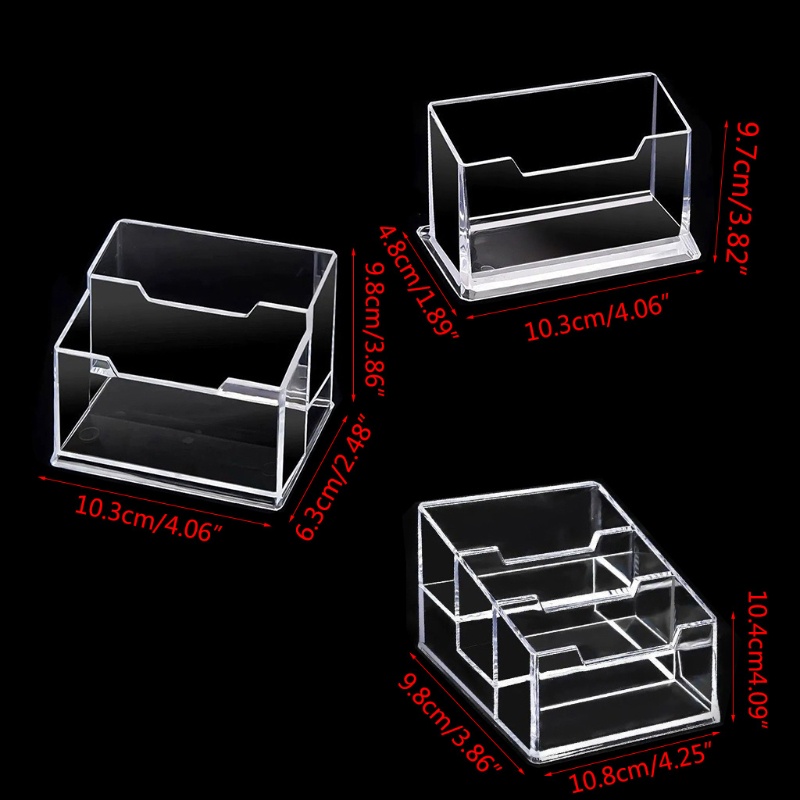 Hộp đựng thẻ tên bưu thiếp 1/ 2/ 3 ngăn cỡ lớn tiện lợi chất lượng cao