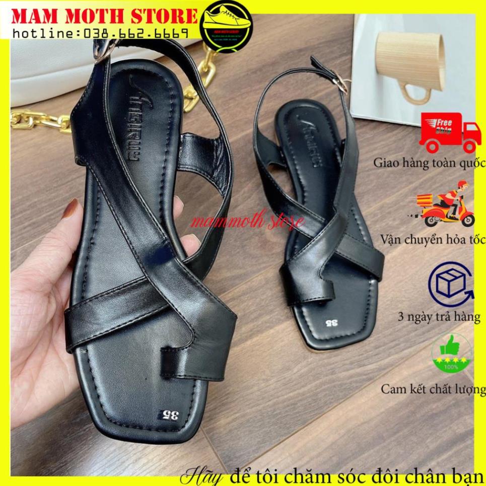 [Quà tặng bút bi nước hàn quốc 2 màu đen xanh cao câp ]Dép kẹp/dép xỏ ngón, sandal 2 quai chéo đế bệt, dép quai hậu